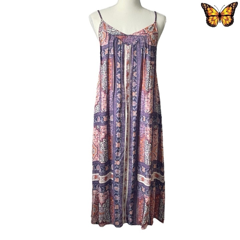 Lucky Brand Bohemian Midi Dress Size Extra Small